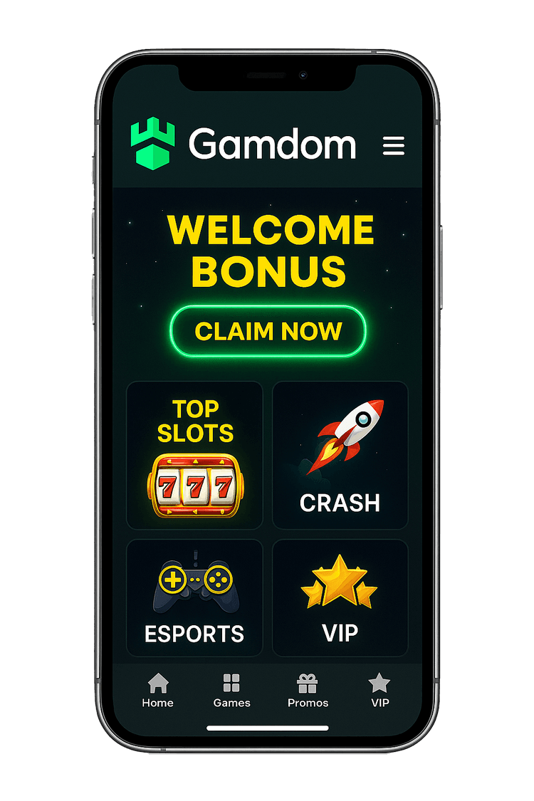 Gamdom mobile experience