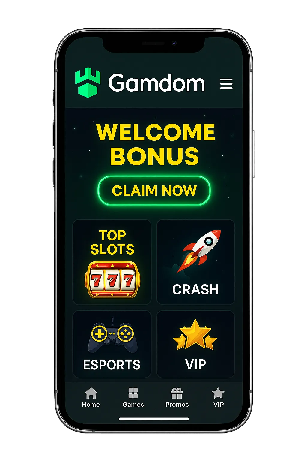 Gamdom mobile experience