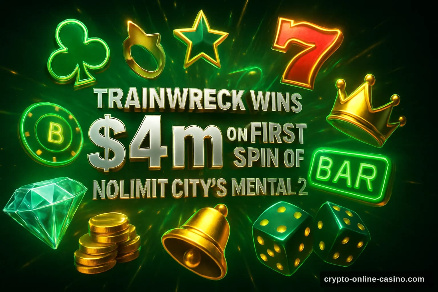 Trainwreck Wins $4m on First Spin of Nolimit City’s Mental 2